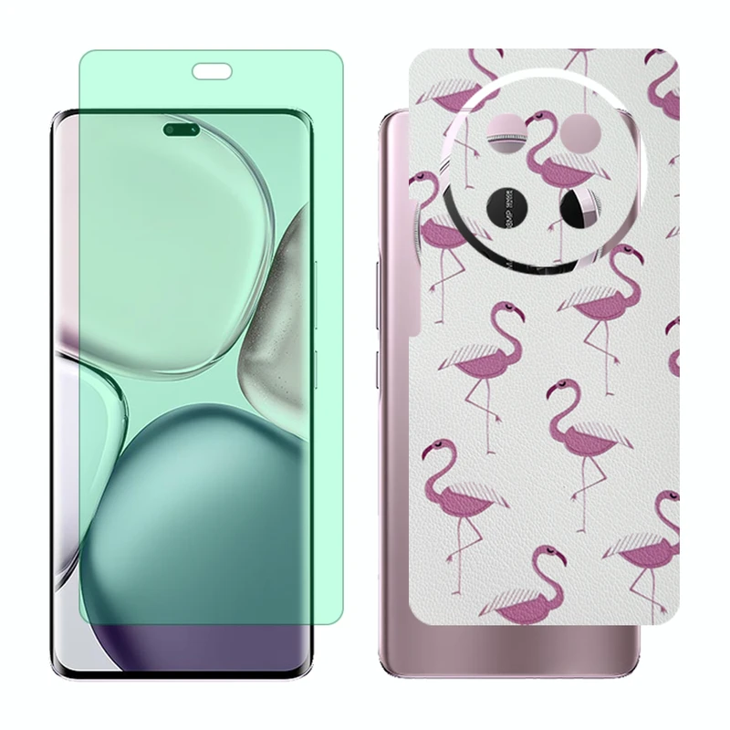 محافظ صفحه نمایش گرین لایت گلس مدل Together مناسب برای گوشی موبایل آنر X9c به همراه برچسب پوششی