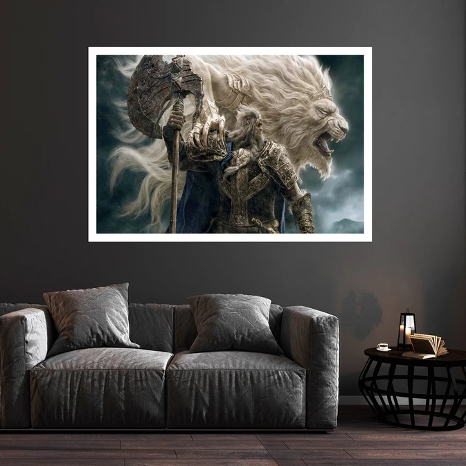 تابلو بکلیت طرح بازی Elden Ring مدل قاب شاسی W-s8804