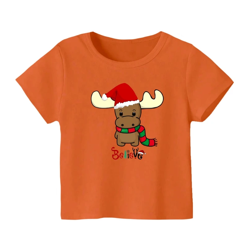 تی شرت آستین کوتاه بچگانه مدل گوزن کریسمس کد 3