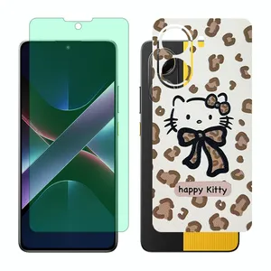 Glass Together model Green light screen protector suitable for Xiaomi Poco X7 Pro mobile phone with back cover sticker