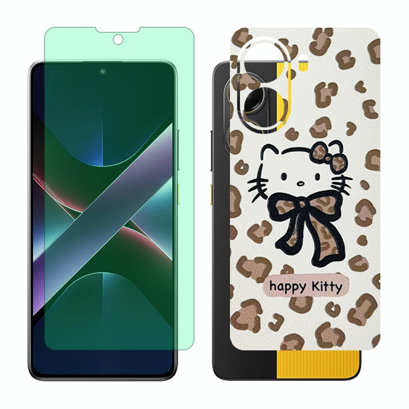 محافظ صفحه نمایش گرین لایت گلس مدل Together مناسب برای گوشی موبایل شیائومی Poco X7 Pro به همراه برچسب پوششی پشت گوشی