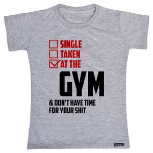تی شرت آستین کوتاه دخترانه 27 مدل At The Gym کد MH1538