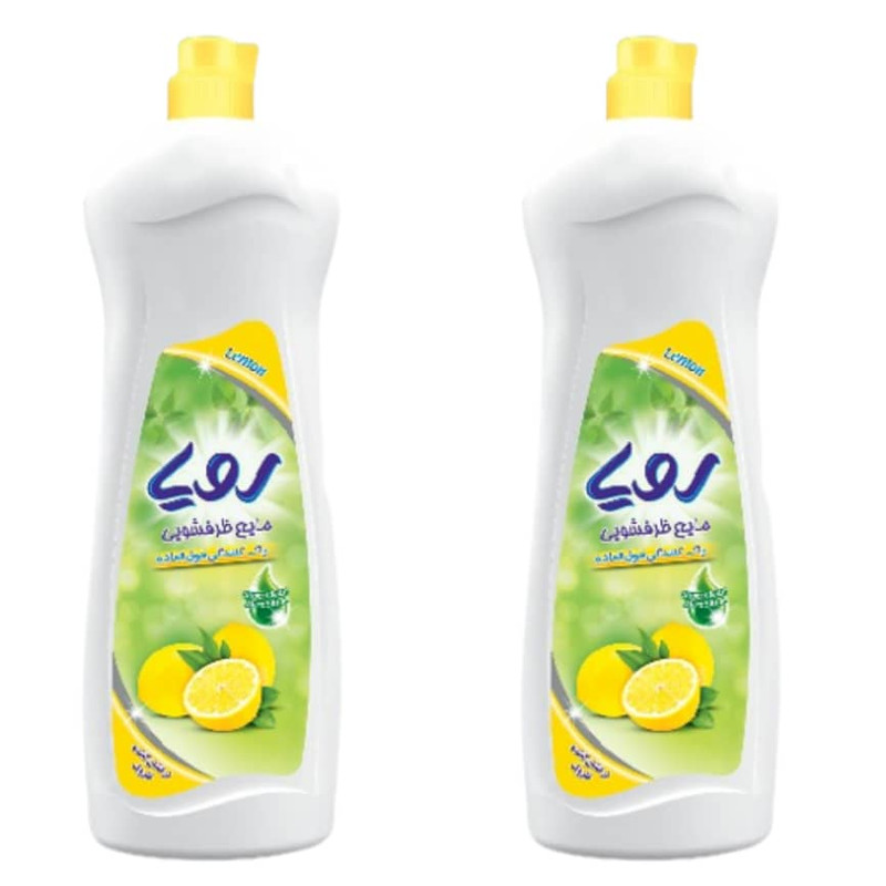 مایع ظرفشویی رویا مدل L02 حجم 800 گرم بسته 2 عددی