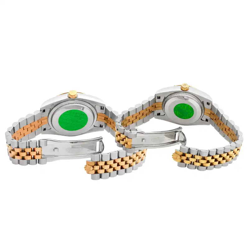 ست ساعت مچی عقربه ای زنانه و مردانه مدل دیت جاست کد WS-22