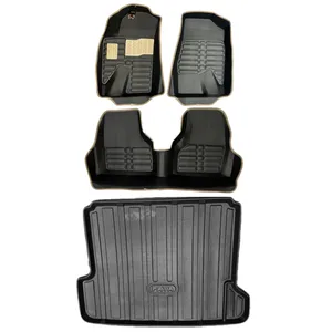 کفپوش پنج بعدی خودرو ای ام تی سی مدل MC چرم به همراه کفپوش صندوق مناسب برای دنا / سمند