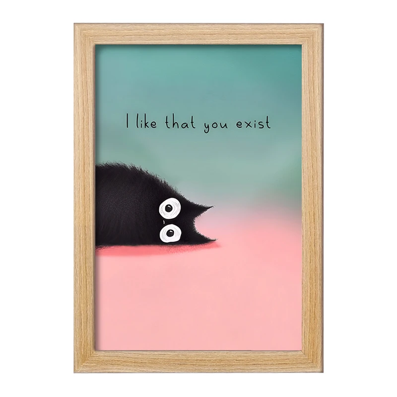 تابلو خندالو مدل گربه بامزه کد F8204