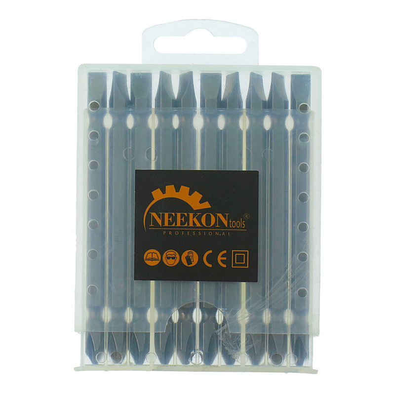 سری پیچ گوشتی یک سر چهارسو یک سر دو سو نیکون مدل NE-PH2-100mm مجموعه 10 عددی سری پیچ گوشتی یک سر چهارسو یک سر دو سو نیکون مدل NE-PH2-100mm مجموعه 10 عددی