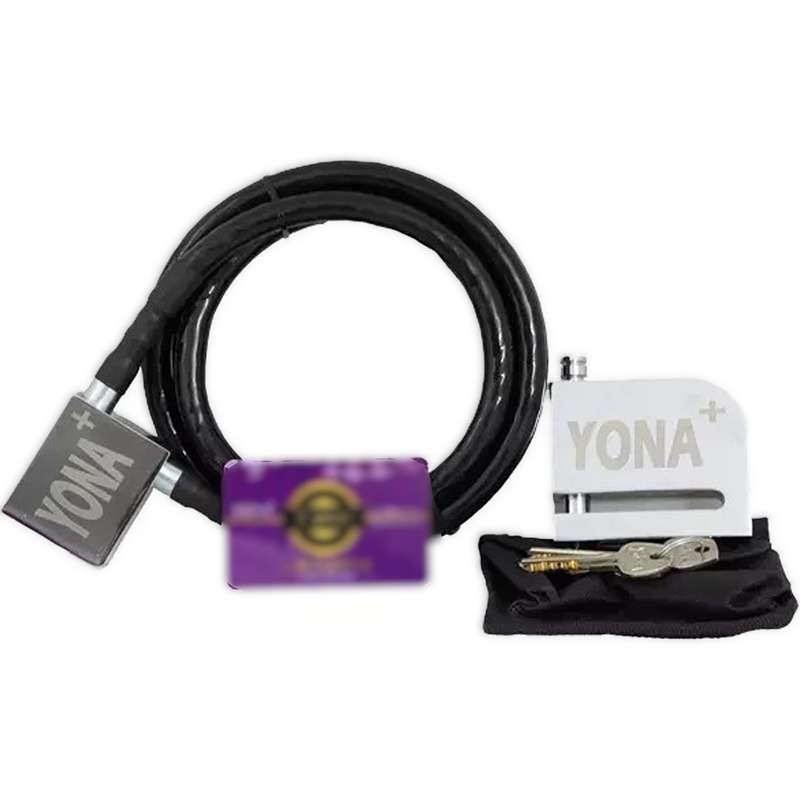 قفل دیسکی موتور سیکلت یونا مدل کمبو پین متوسط