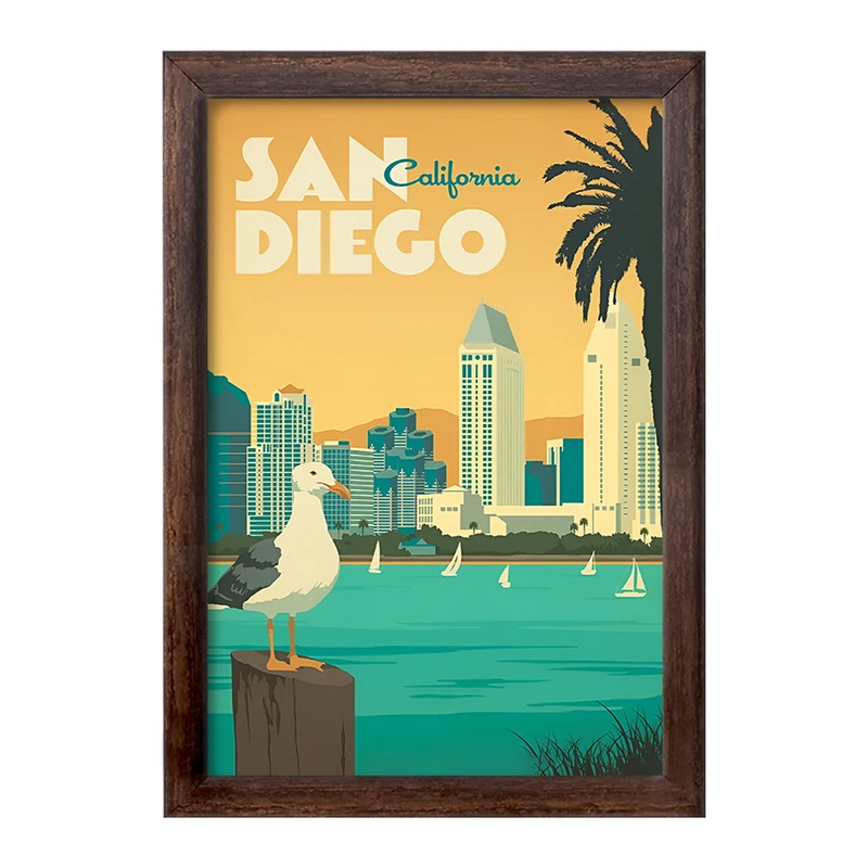 تابلو خندالو طرح سن دیگو (San Diego) کد F6329