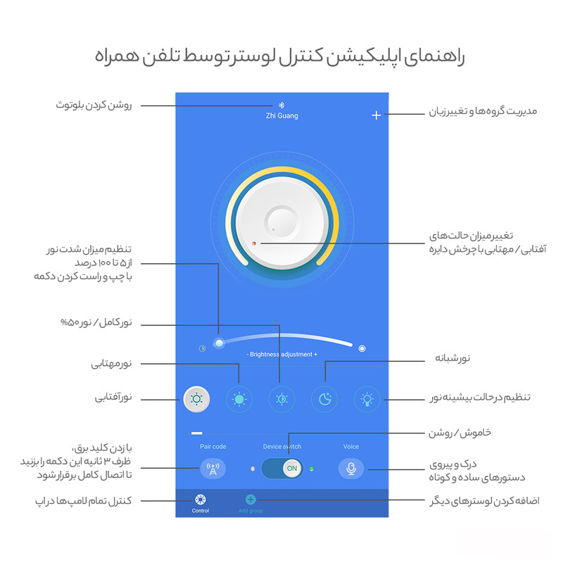 لوستر آویز ام کی ای لایتینگ مدل رینگو مربع 60 کد RM60