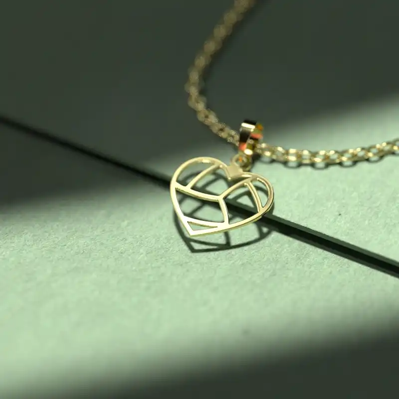 گردنبند طلا 18 عیار زنانه مدوپد مدل هندسی کد CA10185