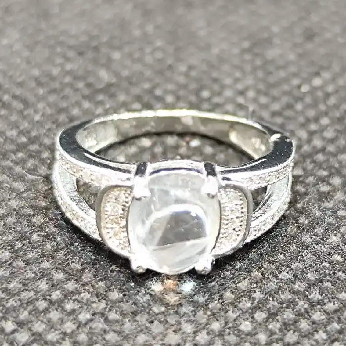 انگشتر نقره زنانه مدل سنگ در نجف کد 399