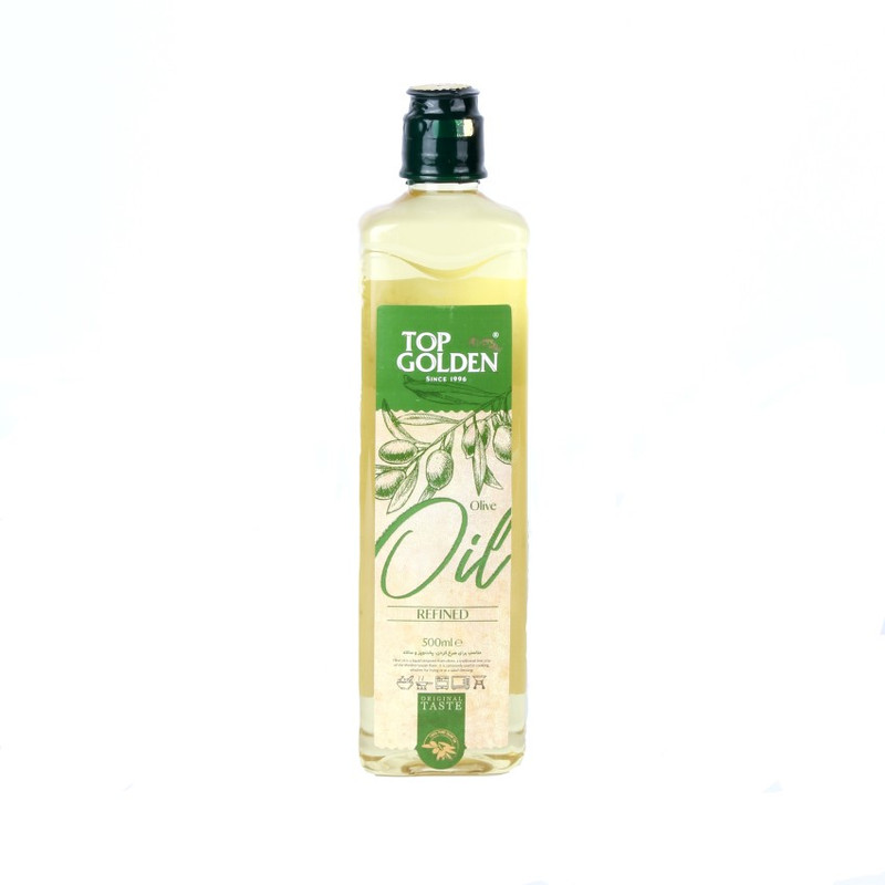 روغن زیتون تصفیه شده قابل سرخ کردن تاپ گلدن - 500 میلی لیتر