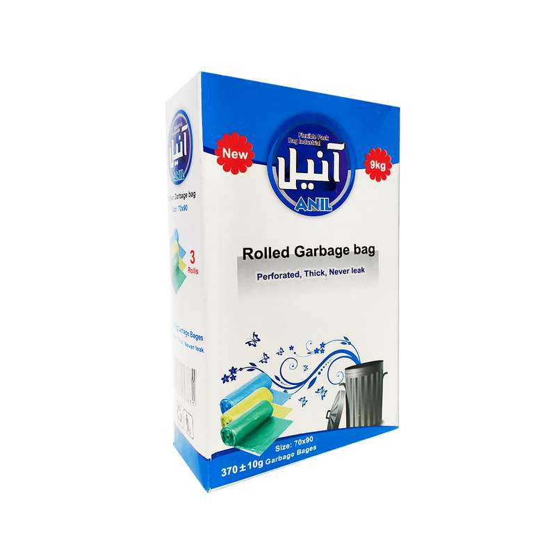 کیسه زباله آنیل مدل رولی اقتصادی بسته 30 عددی