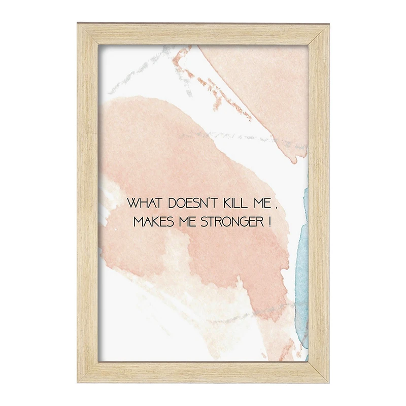 تابلو خندالو مدل چیزی که من را نمی کشد من را قوی تر می کند کد F11421