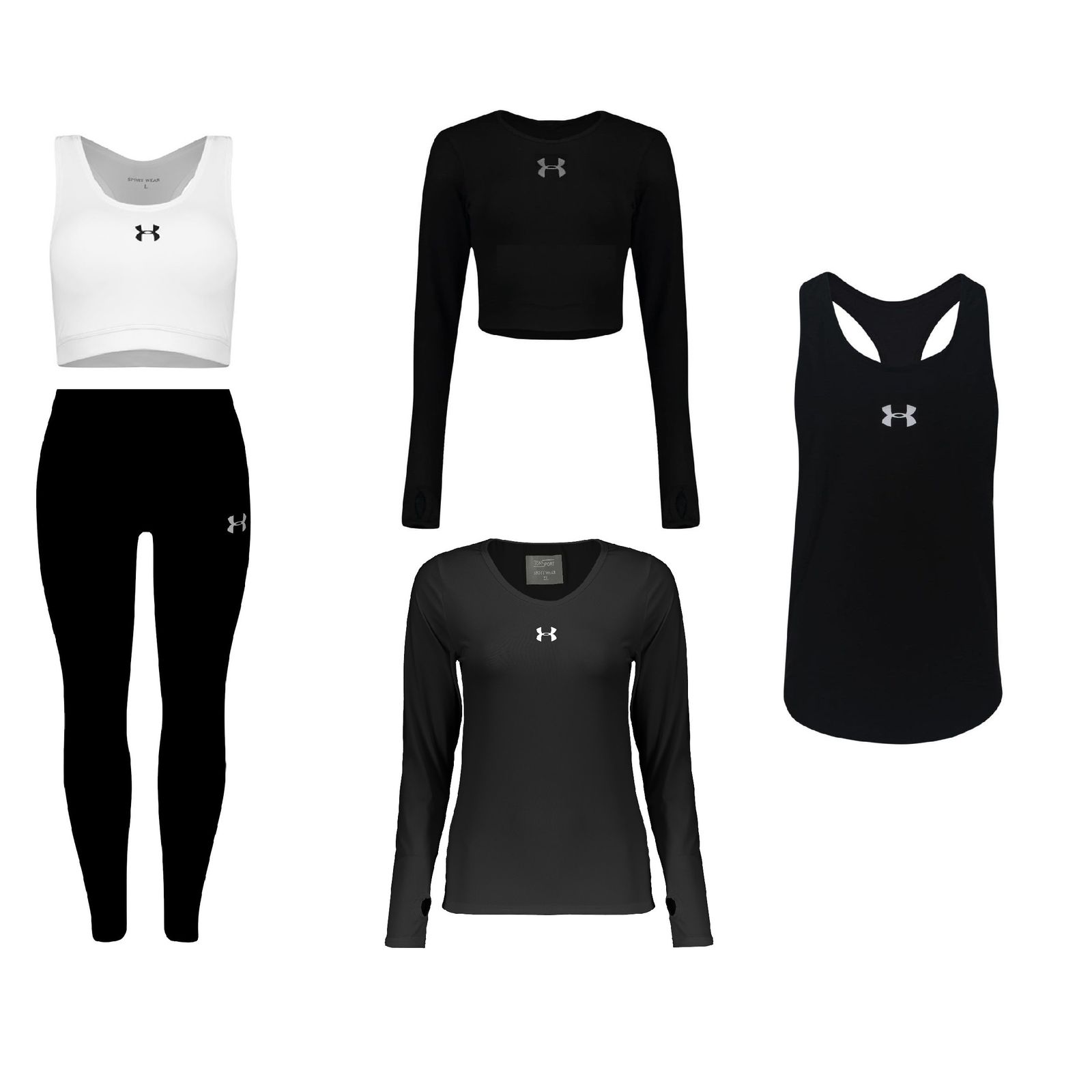 ست 5 تکه لباس ورزشی زنانه مدل 4101-1801-63-65-76 -  - 1