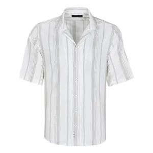 پیراهن آستین کوتاه یقه انگلیسی مردانه پاتن جامه مدل 04MC8028