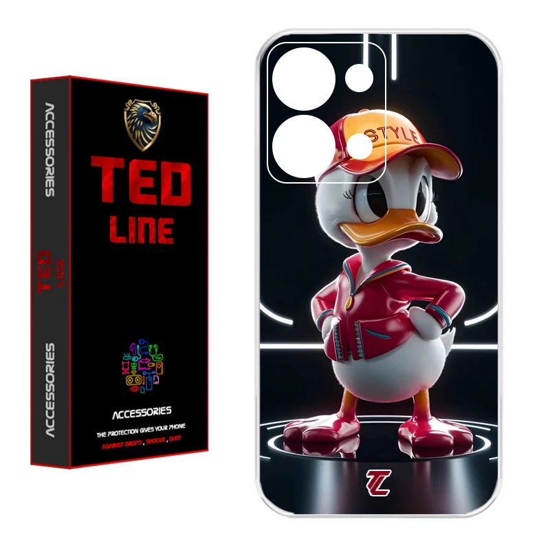 کاور تد لاین طرح دانلد داک کد 1137 مناسب برای گوشی موبایل شیائومی Redmi Note 13 4G