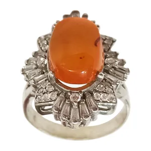 انگشتر نقره زنانه سلین کالا مدل عقیق یمن ce-As262