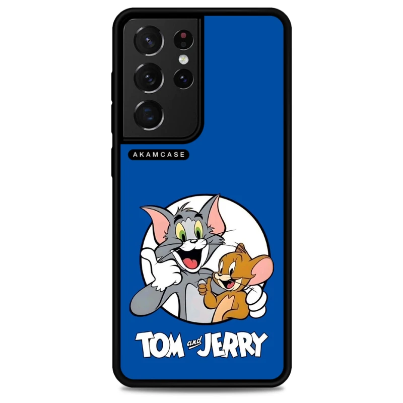 کاور آکام مدل AMC-WSGS21U-TOM & JERRY4 مناسب برای گوشی موبایل سامسونگ Galaxy S21 Ultra