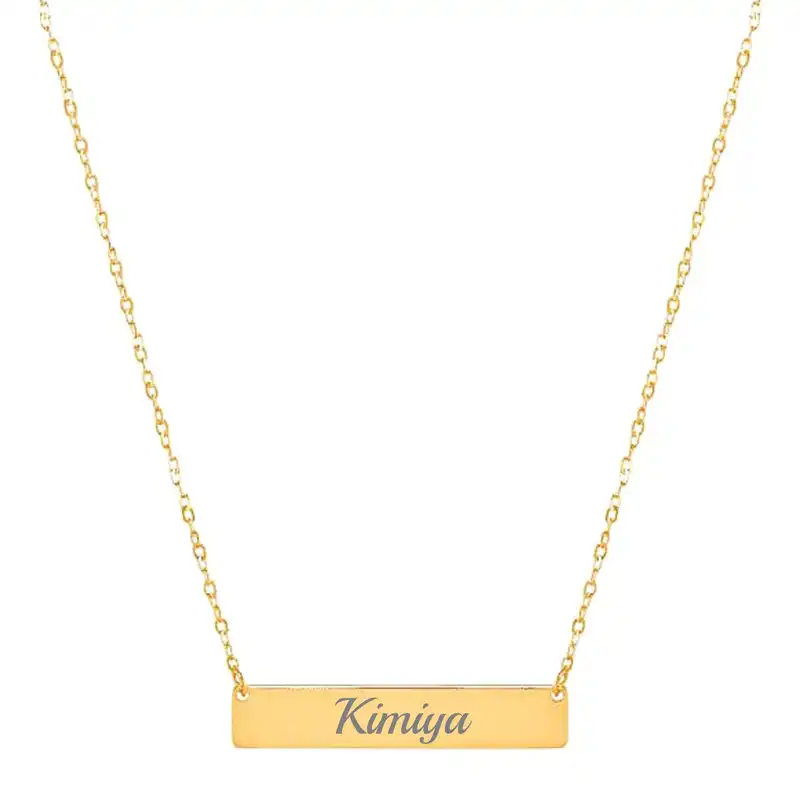 گردنبند طلا 18 عیار زنانه لیردا مدل اسم کیمیا