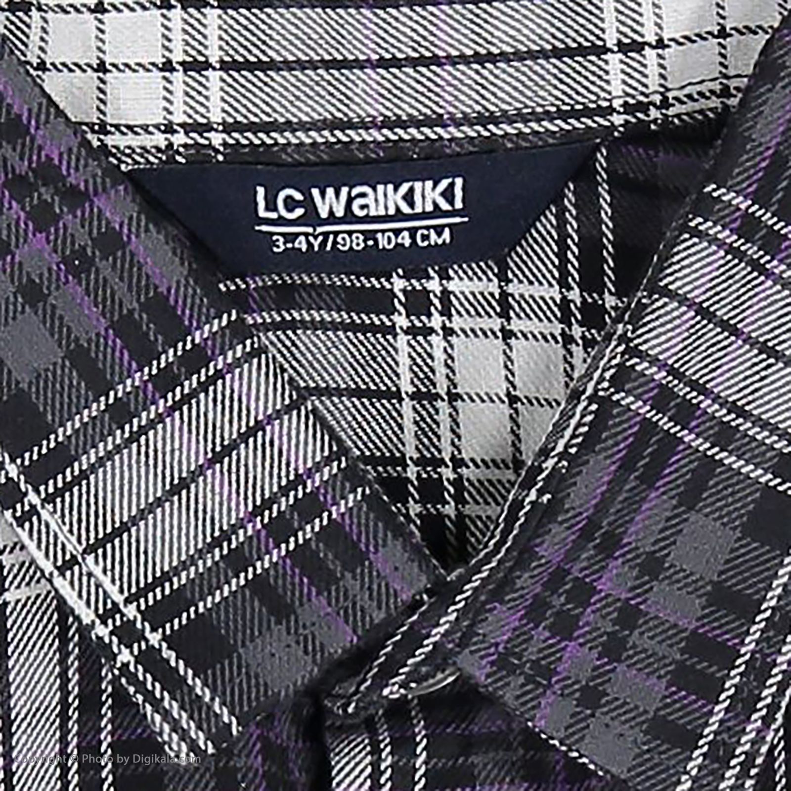 پیراهن پسرانه ال سی وایکیکی مدل W154002Z4-BDW-PURPLE -  - 5