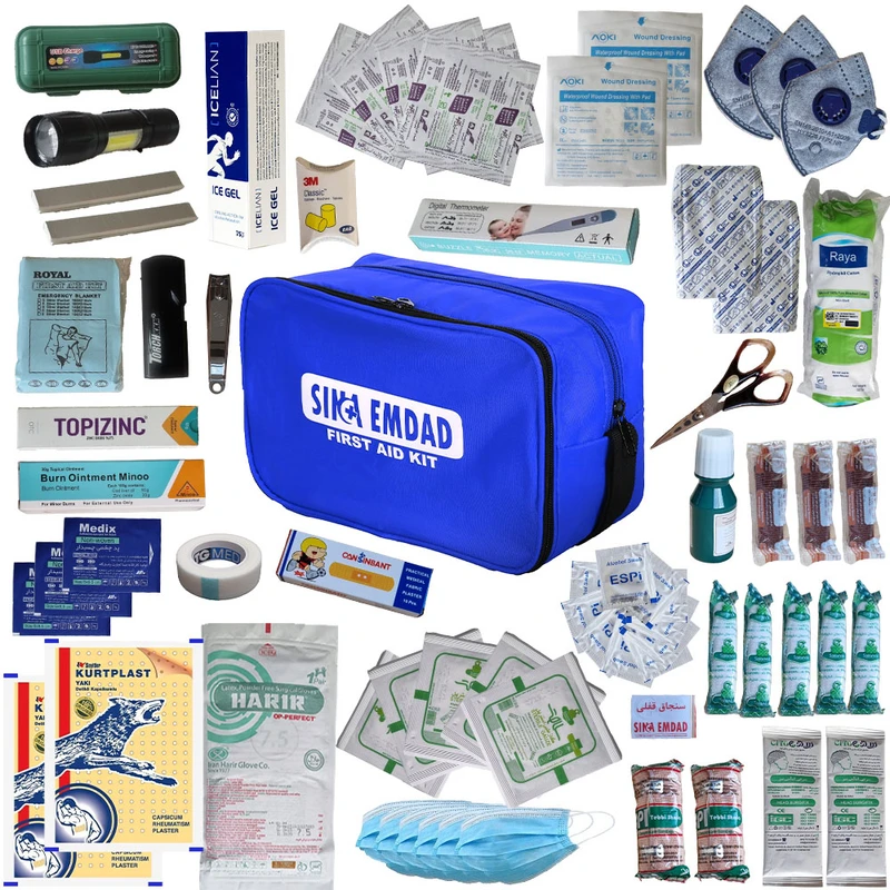 کیف کمکهای اولیه پیشرفته سینا امداد مدل AB001B مجموعه 82 عددی