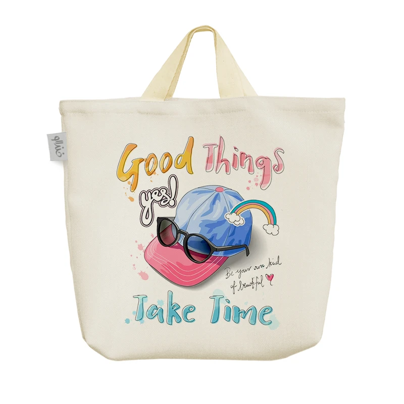 ساک خرید خندالو مدل جمله انگیزشی کد H263