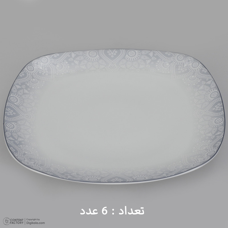  سرویس غذاخوری چینی 27 پارچه 6 نفره چینی زرین ایران مدل کواترو ادلین درجه عالی 
