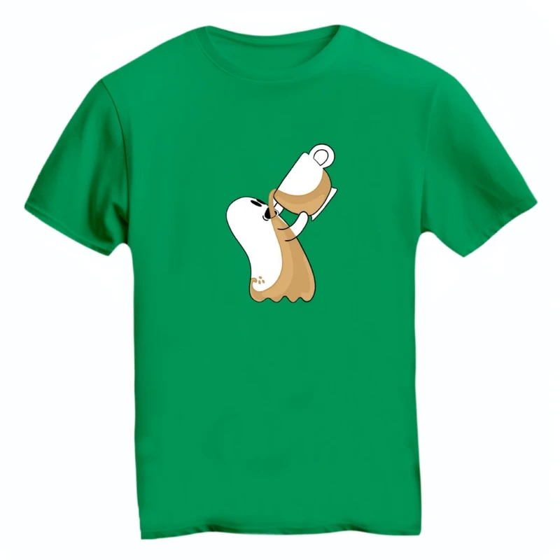 تی شرت آستین کوتاه زنانه مدل روح قهوه خور