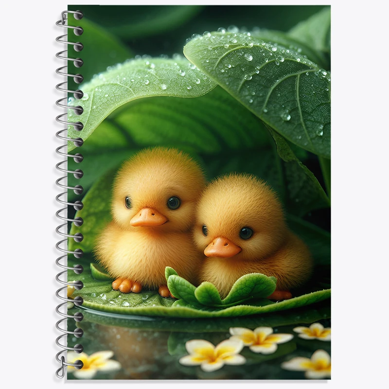 دفتر لغت 50 برگ خندالو طرح جوجه اردک کد N3349