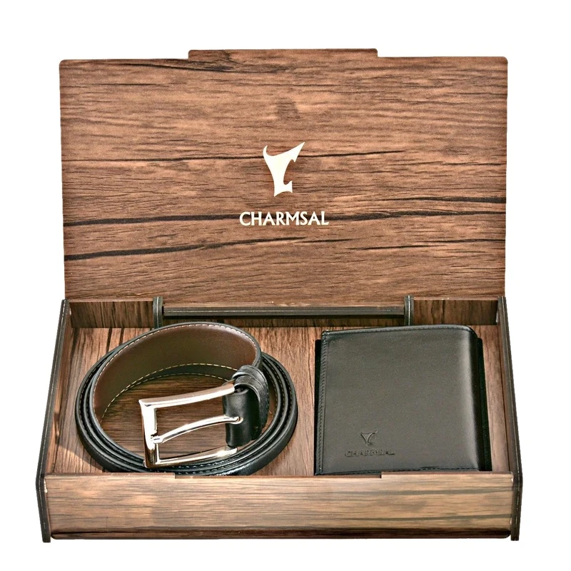 ست هدیه مردانه چرمسال مدل چرم طبیعی کد STCH-708
