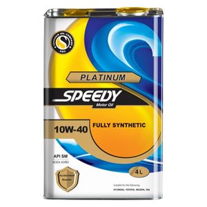 روغن موتور اسپیدی مدل پلاتینیوم 10W40 SM حجم 4 لیتر
