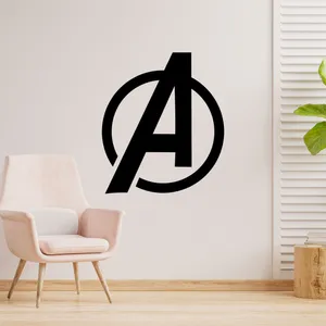 دیوارکوب طرح لوگو ابر قهرمانان اونجرز مدل A1584-2630