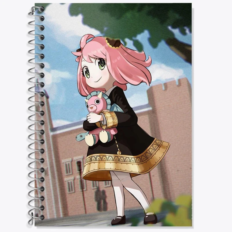 دفتر زبان 50 برگ خندالو مدل سه خط طرح انیا فورجر انیمه اسپای ایکس فمیلی Spy x Family کد 17683