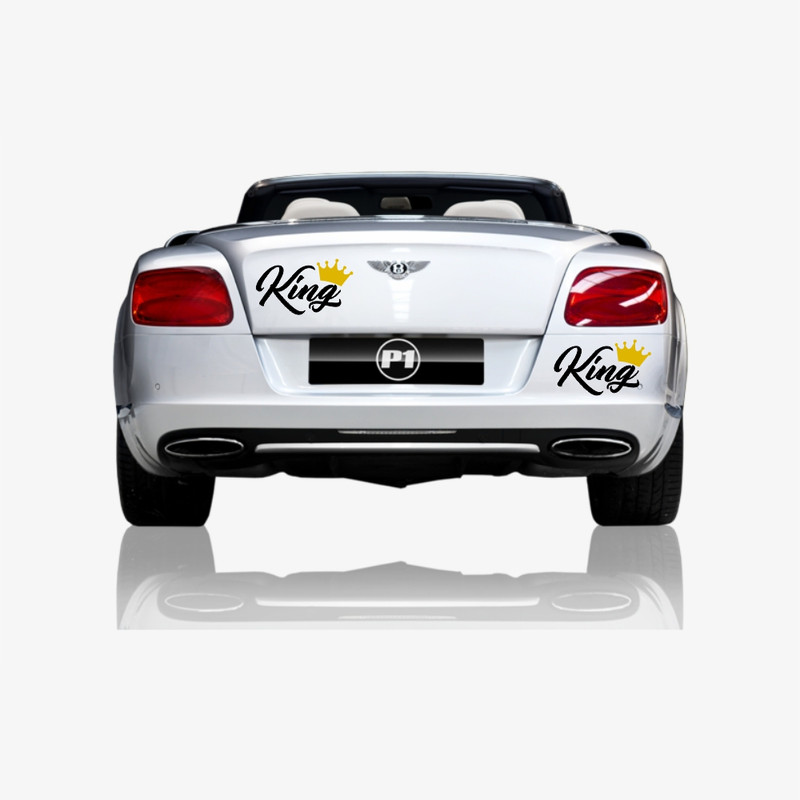 برچسب بدنه خودرو ماتریسیو طرح king کد M12