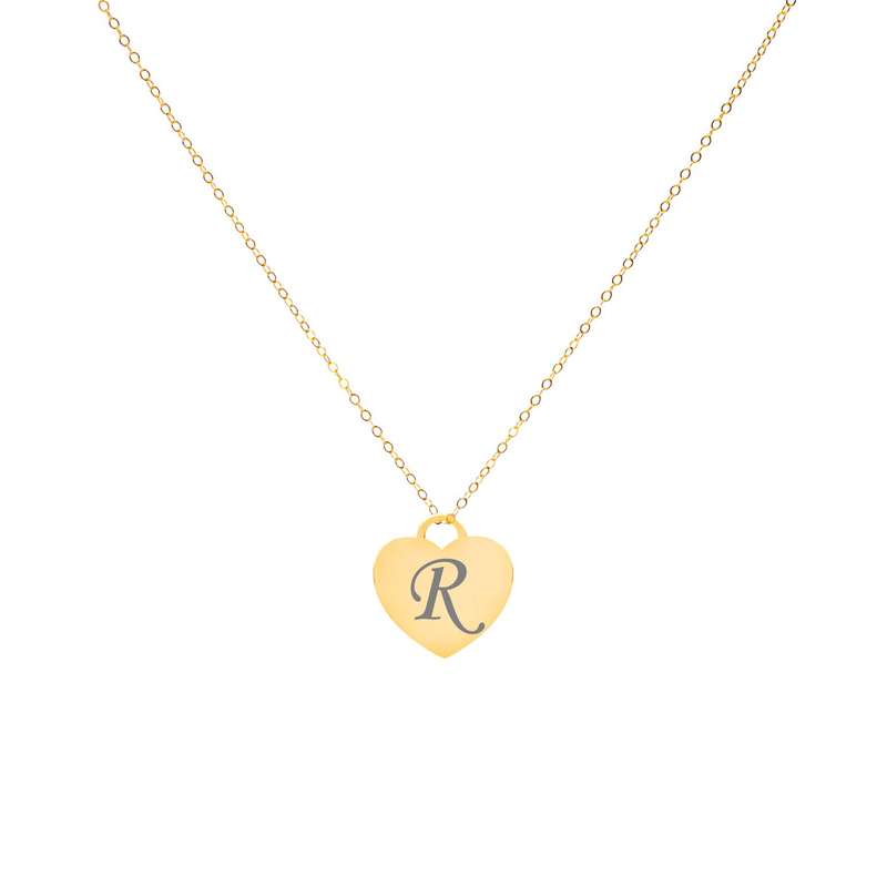 گردنبند طلا 18 عیار زنانه لیردا مدل حرف R