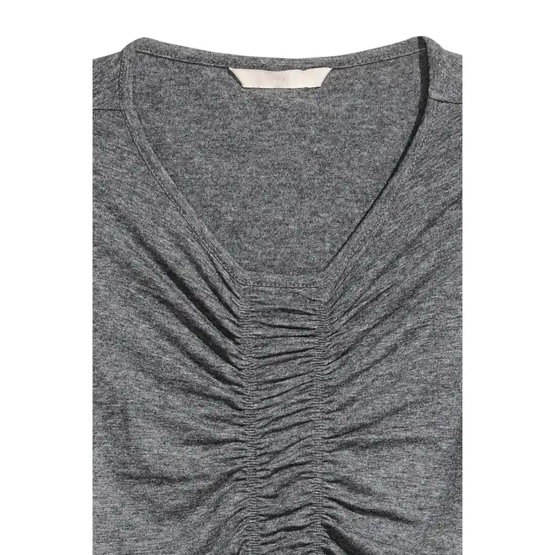 پیراهن زنانه اچ اند ام مدل ژرسه چین دار کد 3929002