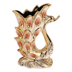 گلدان دکوری مدل طاووس کد N22