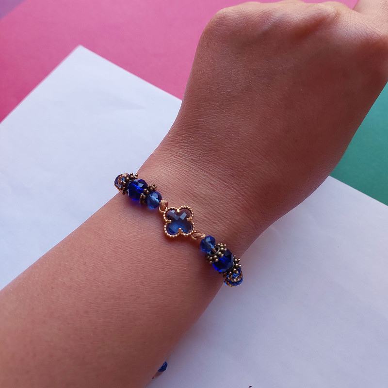 دستبند زنانه مدل کریستالی کد HC221 دستبند زنانه مدل کریستالی کد HC221