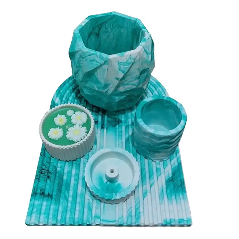 ست جاعودی و جاشمعی بتنی مدل 01 مجموعه 5 عددی