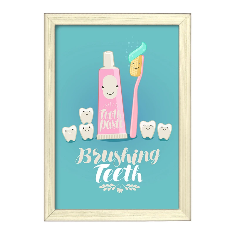 تابلو خندالو طرح دندان و دندانپزشکی کودکانه کد 27753