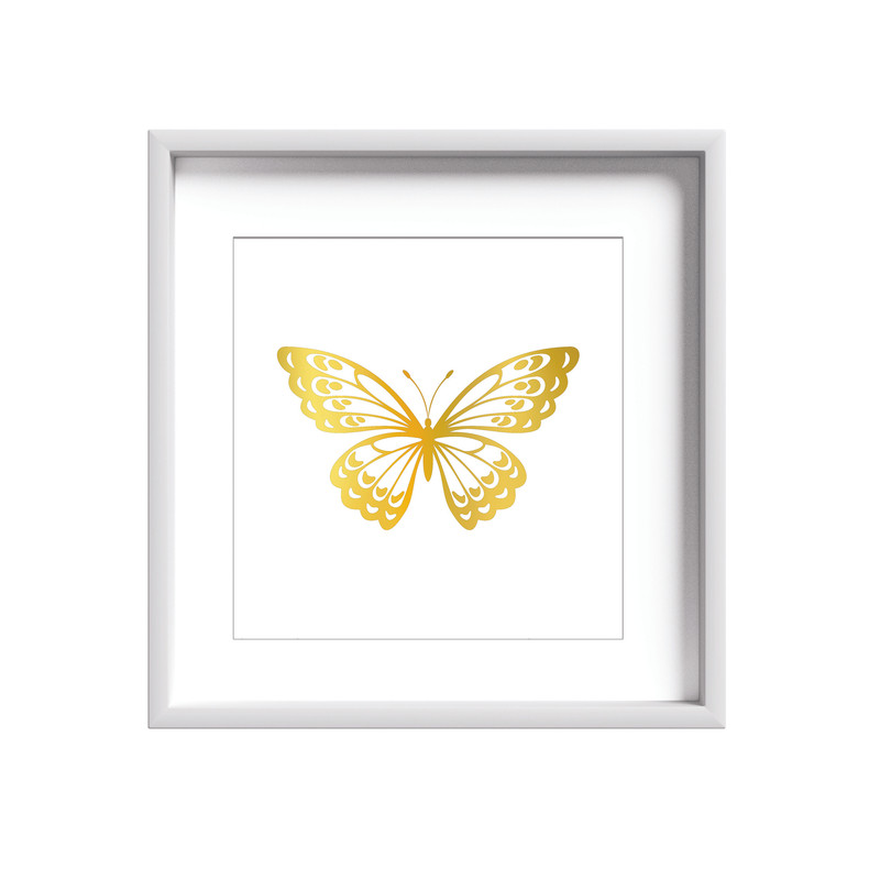 تابلو طلاکوب زرکات طرح پروانه مدل Butterfly