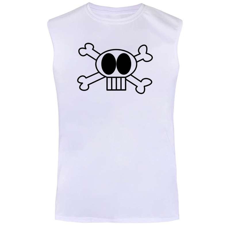 تاپ مردانه مدل skeleton کد BA34 رنگ سفید