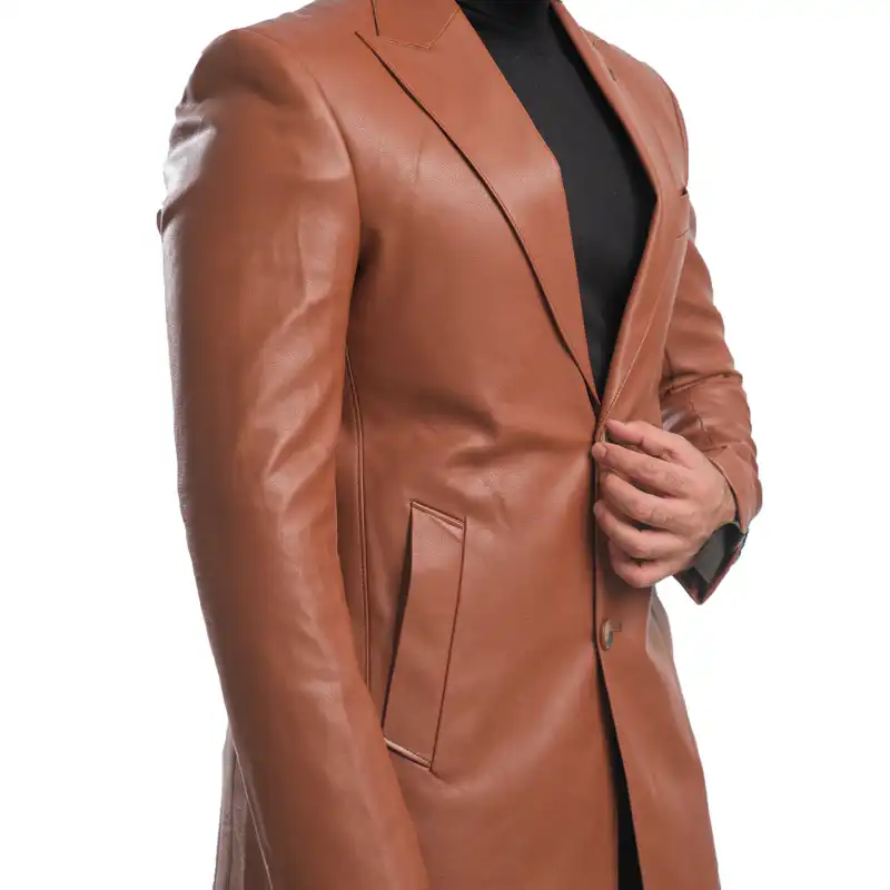 کت چرم مردانه مدل 45-45