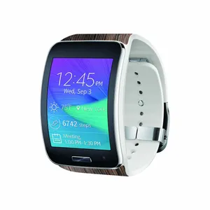 برچسب ماهوت طرح Burned_Wood مناسب برای ساعت هوشمند سامسونگ Galaxy Gear S