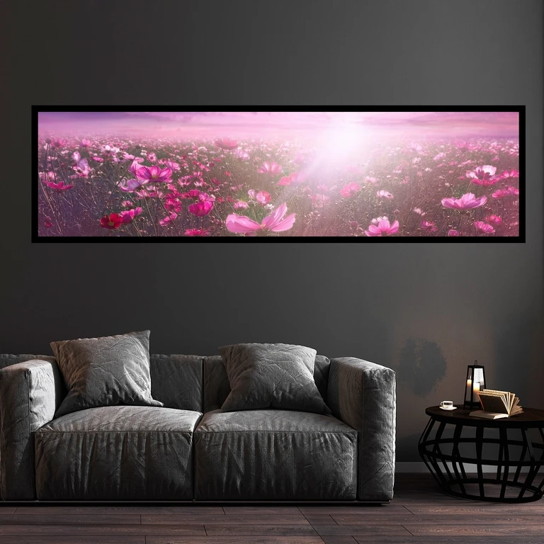 تابلو بکلیت طرح طبیعت دشت و گلزار مدل B-7705