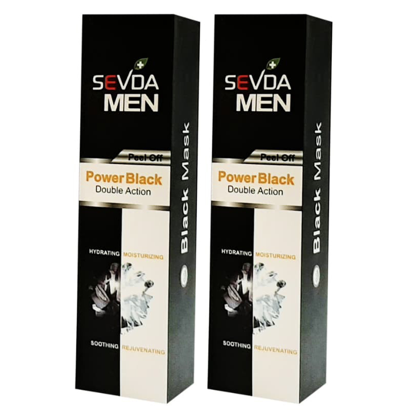 ماسک صورت سودا مدل Power Black حجم 100 میلی لیتر مجموعه 2 عددی