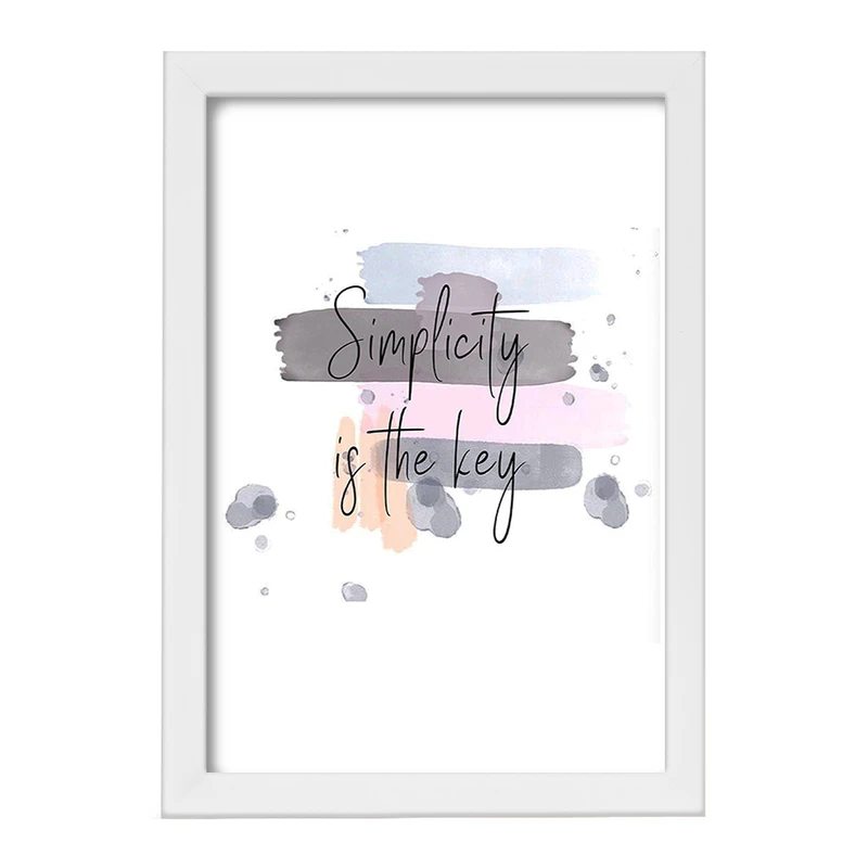 تابلو خندالو مدل Simplicity If The Key کد F11436