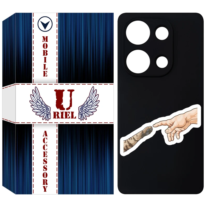 کاور یوریل مدل KSH طرح دست گربه مناسب برای گوشی موبایل شیائومی Redmi Note 13 Pro 4G / Poco M6 Pro 4G